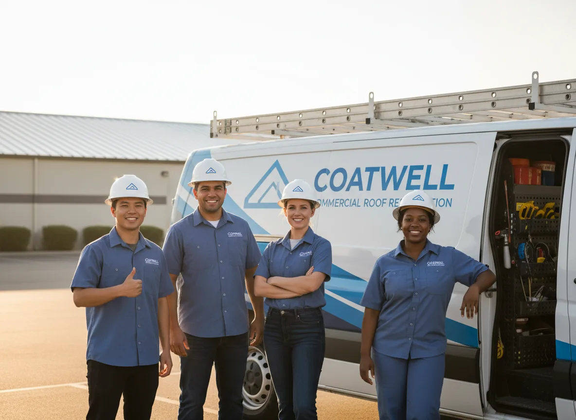 Commercial roof coating company in Goodrich, TX